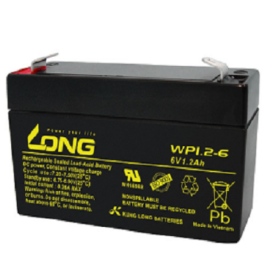Long WP1.2 – 6 1.2ah 6v Valve Regulated Lead Acid Battery