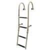 Folding ladder, 2+3 steps, Inox 316, 250x1160mm
