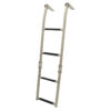 Platform ladder, 2+2 steps, Inox 316, 255x960mm