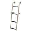 Folding ladder for transom, 2+2 steps, 250x910mm