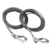 Winch cable with hook,L 10m,Diam 5mm,max 1700kgs