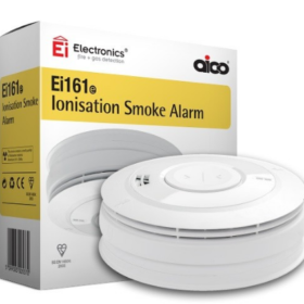 AICO EI161E MAINS INTERLINKED IONISATION SMOKE DETECTOR WITH LITHIUM BATTERY BACKUP