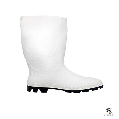 Silber /PVC/NS/WH/37 PVC Non Safety Boots -White-37