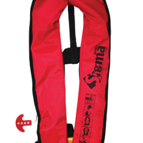 Sigma Infl.Lifejacket.Auto.Adult.170N,ISO 12402-3,Plastic Buckle, Red