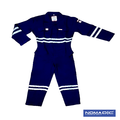 Nomadic NMFRCC320-NAR/S 100% Cotton FR 320 GSM- Coverall - Navy Blue-S