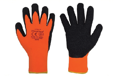 Vaultex Black/Orange MFR Latex Coated Gloves