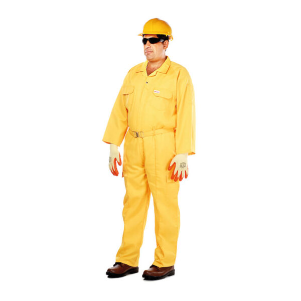 Vaultex 100% Twill Pant & Shirt With Reflectives - Yellow