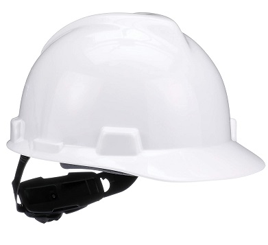 MSA V - Gard Helmet Complete With Ratchet Suspension White