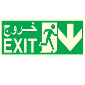 Exit down Arrow