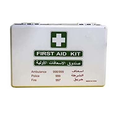Add-on Safety Industrial First Aid Kit/Medical Emergency Kit - (with  Aluminium Metal Box) - CLASS – C (As Per Factory Act 1948)