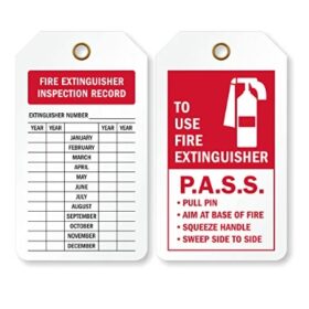 Fire Extinguisher Tag